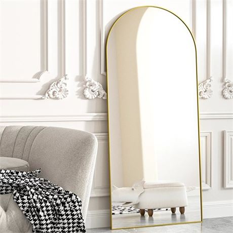 BEAUTYPEAK Arch Full Length Mirror 76 X34  Floor Mirrors for Standing Leaning