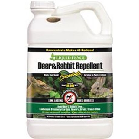Liquid Fence 2.5 Gal. Concentrate Deer and Rabbit Repellen pack of 2