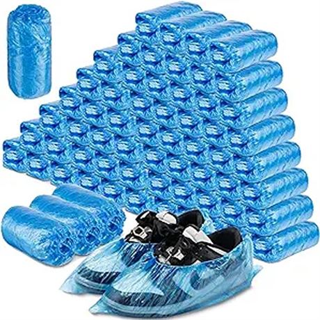 1200 Pack (600 Pairs) Disposable Shoe Covers Plast