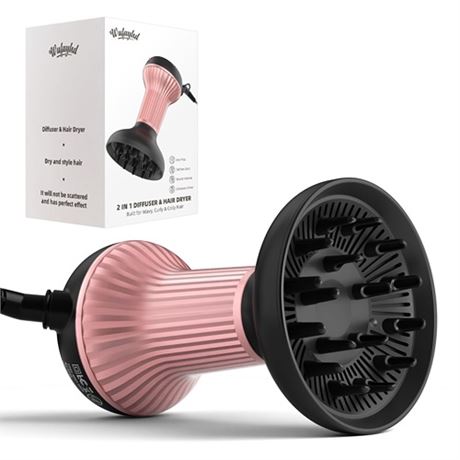WUFAYHD Diffuser Hair Dryer for Curly Hair Professional 2 in 1 Diffuser & Hair
