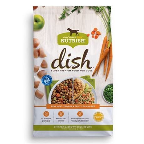Rachael Ray Nutrish Dish Chicken Vegetable Fruit & Rice Recipe Super Premium