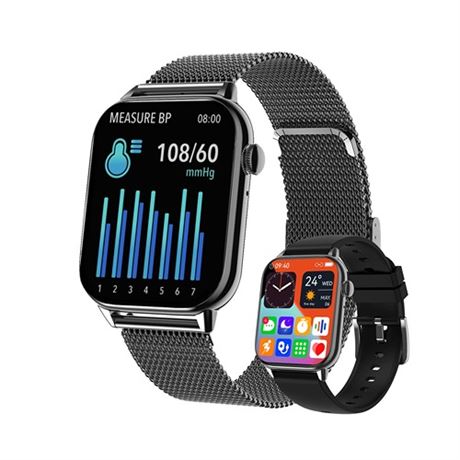 yussa Blood Pressure Smartwatch  Android Smartwatch &iPhone Compatible  Answe