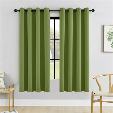 HUTO Blackout Curtains and Drapes for Bedroom - Extra Long Room Darkening Therm