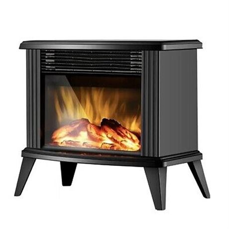 DONYER POWER Mini Electric Fireplace Tabletop Port