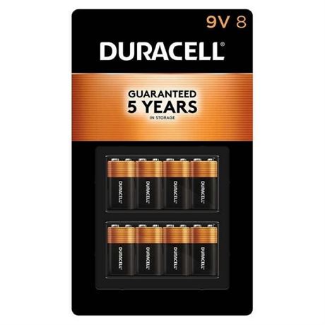 Duracell 9V Alkaline Batteries - 8 Count