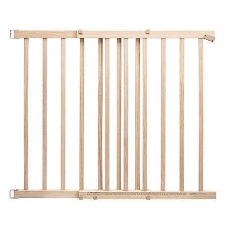 Evenflo Top of Stairs Extra Tall Gate Tan Wood