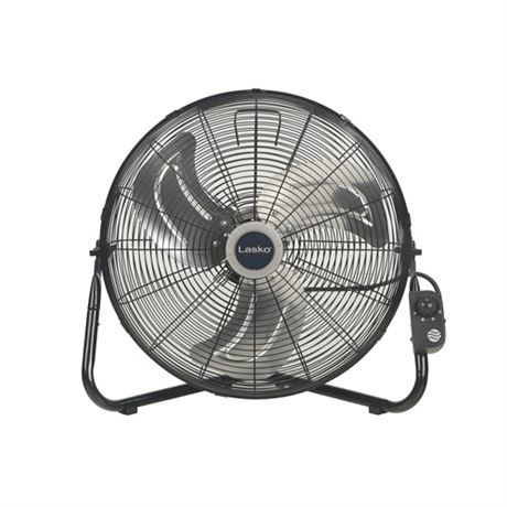 Lasko 20  Max Performance High Velocity Floor Fan with Wall Mount Option and 3