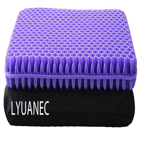 LYUANEC Gel Seat Cushion for Long Sitting 2.4 Inch Ultra Thick Seat Cushions fo