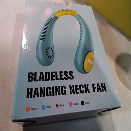 Kkdi Kids Neck Fan Portable Bladeless Fan for Kid 4-14Y Girls & Boys 2600mAh