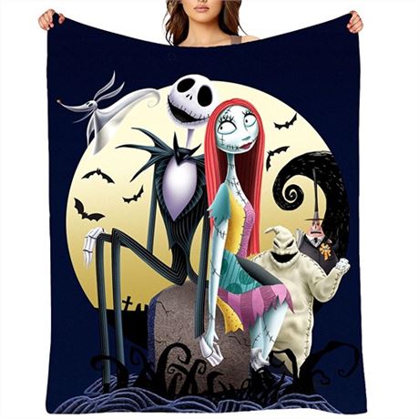 Light and Fluffy Halloween Blanket Breathable and Warm Sofa Blanket Soft and