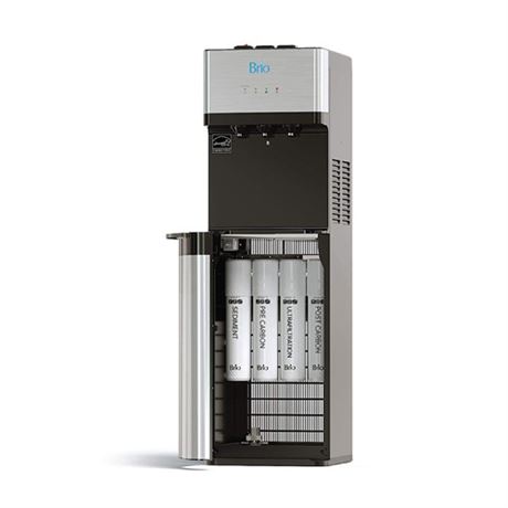 Brio 500 Series 4-Stage Hot  Cold and Room Temperature Water Cooler Dispenser