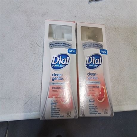 Dial Clean  Gentle Antibacterial Foaming Hand Wash  Grapefruit 7.5 Fl Oz (2 Pk