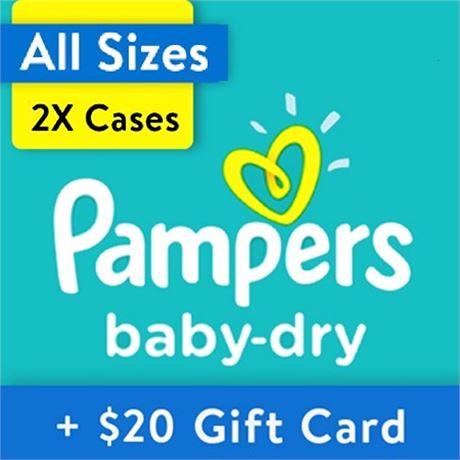 Pampers Baby Dry Diapers Size 1  252 Count (Select for More Options)