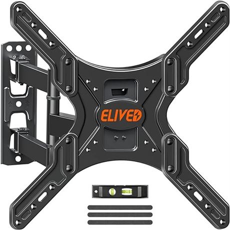 ELIVED UL Listed TV Wall Mount for Most 26-60 Inch TVs Swivel and Tilt Full
