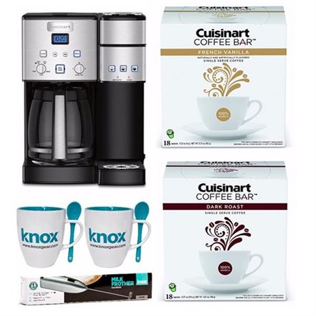 Cuisinart SS15 Coffee Center 12 Cup Coffeemaker and Single-Serve Brewer Bundle