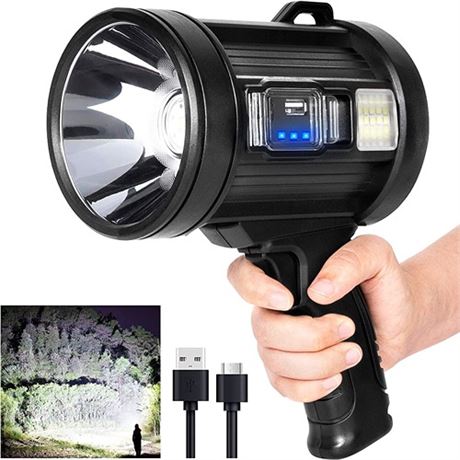 MIXILIN Rechargeable Spotlight 90000 Lumens Handhe