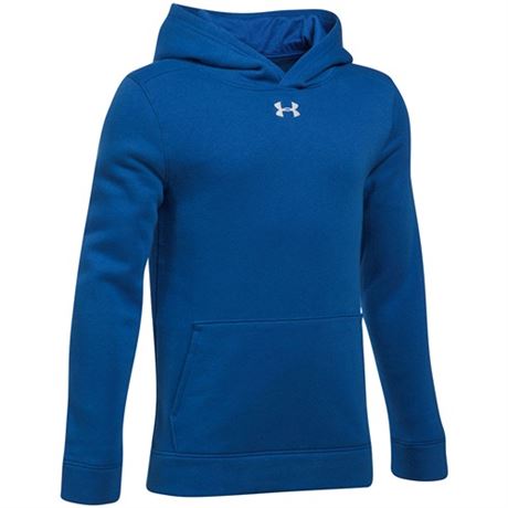 Under Armour Hustle Fleece Hoodie-royal- SIZE YLG