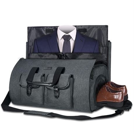 UNIQUEBELLA Carry-on Garment Bag Large Duffel Bag Suit Travel Bag Weekend Bag F