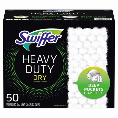 Swiffer Heavy Duty Dry Sweeping Cloth Refills - 50 Count