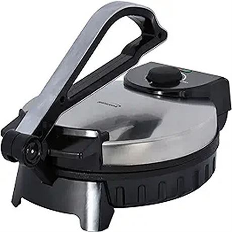 Brentwood Electric Tortilla Maker Non-Stick 10-inch Brushed Stainless SteelBl