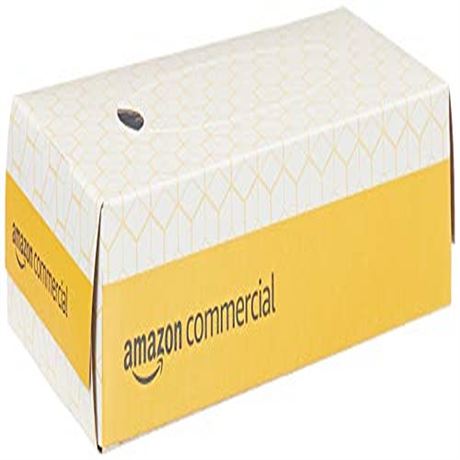 AmazonCommercial 2-Ply White Flat Box Facial Tissue (416968)Bulk for Business
