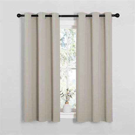 NICETOWN Room Darkening Draperies Window Curtain Panels Thermal Insulated Gromm