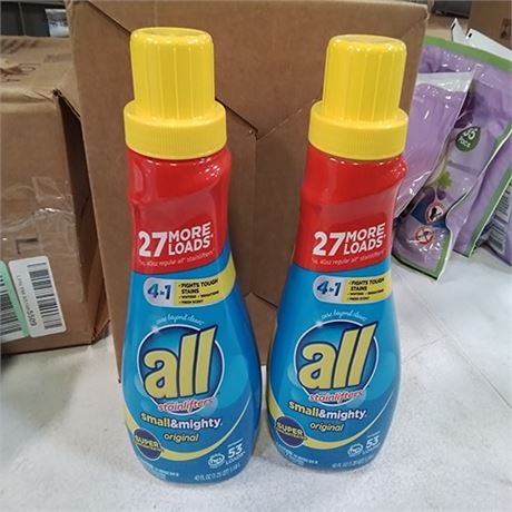 All Small & Mighty Super Concentrated Liquid Laundry Detergent 40 Oz. 2 Pk