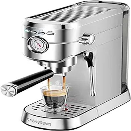 CASABREWS Espresso Machine 20 Bar Professional Espresso Maker with Milk Frother