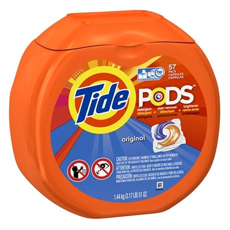 Pods Original Scent Unit Dose Laundry Detergent (57-Count)