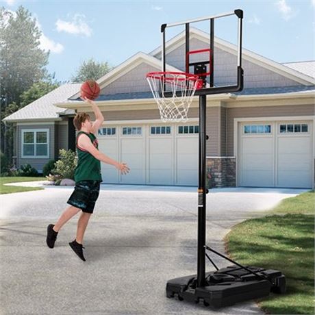 Ifanze Portable Basketball Hoop Goal 5ft-7ft Adjustable  Indoor Outdoor Basketb