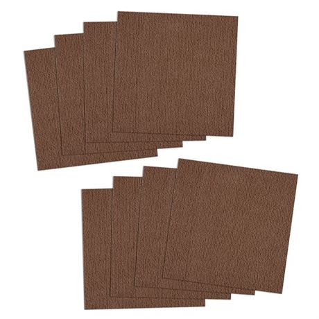 SANKO Tile Mats - Carpet Tiles Peel & Stick with Padding - Made in Japan Brown