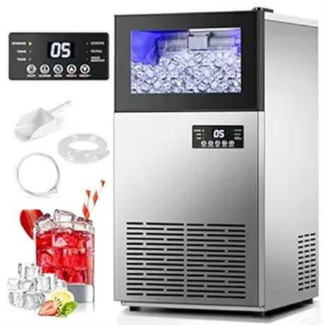 Commercial Ice Maker 130 LBS24H  Upgraded 15 Wide