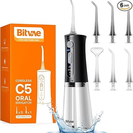 Bitvae Water Dental Flosser for Teeth Cordless Water Teeth Cleaner Picks 3 Mod