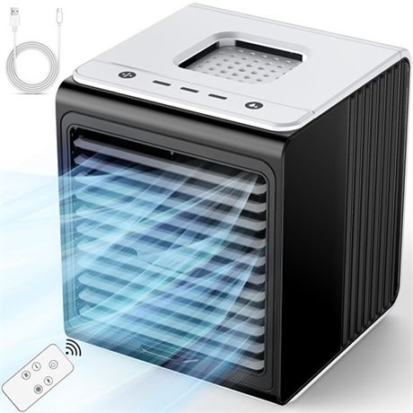 FANCOLE Personal Air Conditioner 3-IN-1 Portable AC with Remote Control 3 Speed