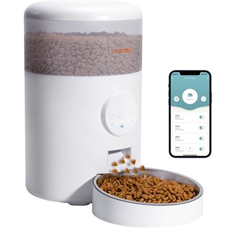 WOPET Automatic Cat Food DispenserWiFi Dog Feeder with APP Control Automatic Ca