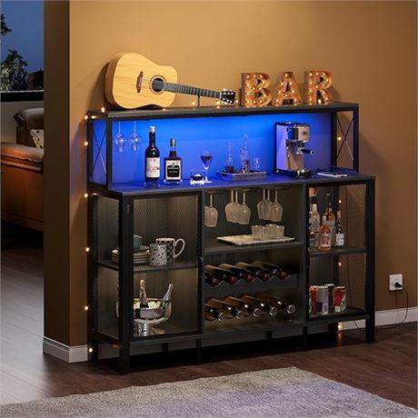A-Stock - WASAGUN Bar Cabinet Wine Bar Cabinet
