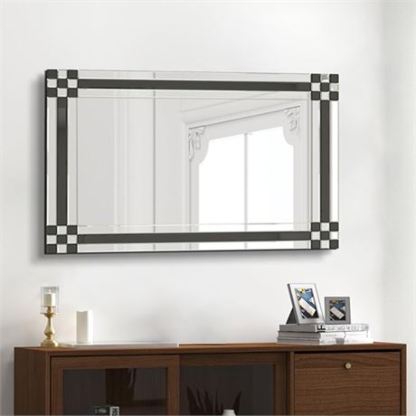 GOAND Decorative Bathroom Mirror Sliver Rectangle