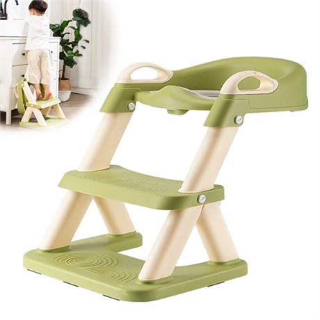 Potty Training Seat with Ladder Foldable Toddler T