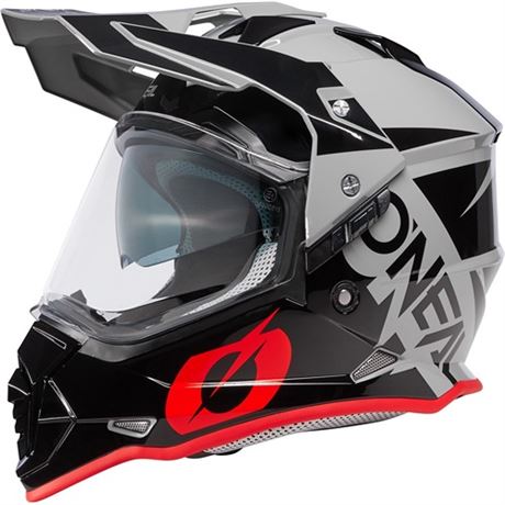 Oneal Sierra R Motocross Helmet Black-grey-red Size L Black-grey-red Size L