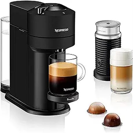 Nespresso Vertuo Next Coffee and Espresso Machine with Aeroccino Matte Black