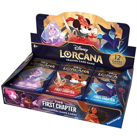 Ravensburger Disney Lorcana The First Chapter TCG Booster Pack Display - 24 Co