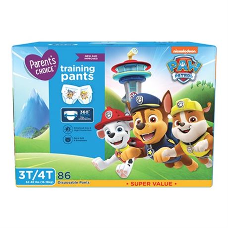 Parent S Choice Boys Training Pants  3T4T  86 Count (Select for More Options)