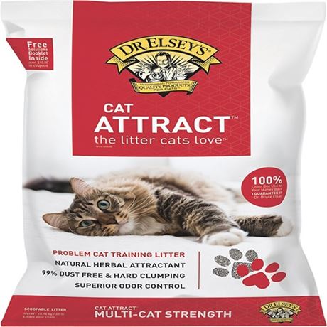 Dr. Elseys Cat Attract Cat Litter - 40 Lb Bag factory sealed