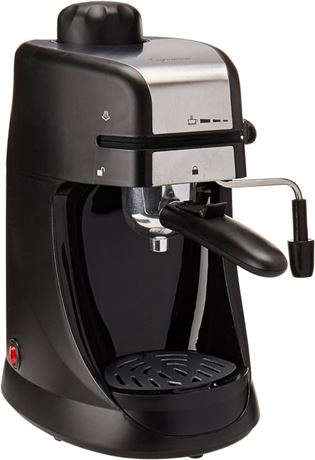 Capresso Steam PRO 4-Cup Espresso and Cappuccino Machine, Stainless Steel/Black