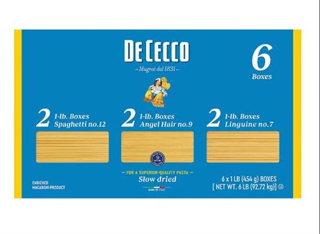 De Cecco Long Cut Italian Pasta Value Pack, 6 pk.
