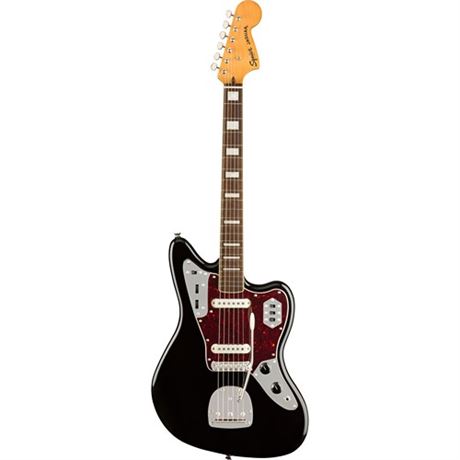 Squier Classic Vibe 70s Jaguar Electric Guitar Laurel Fingerboard Black