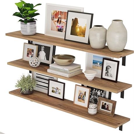 Wallniture Cervo 60 inch Long x 10 in Deep Floating Shelves for Wall Decor