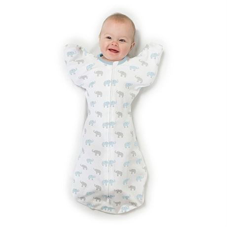 Amazing Baby Transitional Swaddle Sack with Arms Up Half-Length Sleeves and Mit