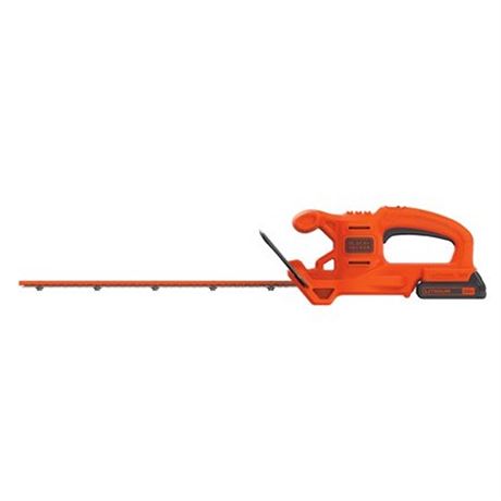 BLACKDECKER 20V MAX Cordless Battery Powered Hedge Trimmer Kit with (1) 1.5Ah