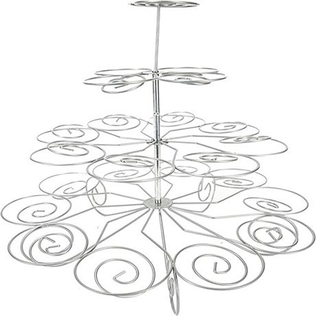 Home Basics 23 Cupcake or Muffin Centerpiece Holder Stand 3 Tier